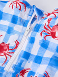 Load image into Gallery viewer, Summer Crab Girl Long Sleeve Ruffle One Piece Swimsuit
