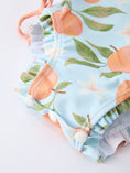 Load image into Gallery viewer, Summer Peach Girl Long Sleeve Ruffle One Piece Swimsuit
