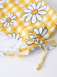 Load image into Gallery viewer, Summer Daisy Plaid Girls Two Piece Swim Set
