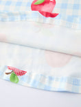 Load image into Gallery viewer, Back to School Apple Plaid Girls Dress Short Sleeve
