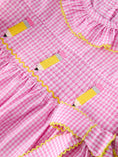 Load image into Gallery viewer, Back To School Plaid Girls Dress Smocked Puff Sleeve Bow
