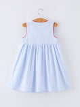 Load image into Gallery viewer, Girls Back To School Apple Twirl Dress Smocked
