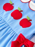 Load image into Gallery viewer, Girls Back To School Apple Outfit Set Bow Ruffle Petal Collar
