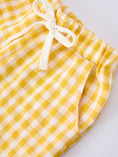 Load image into Gallery viewer, Back to School Crayon Smocked Boys Plaid Shorts Set
