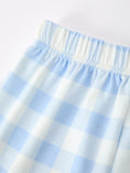 Load image into Gallery viewer, Boys Back To School Pencil Plaid Polo Short Set Embroidery
