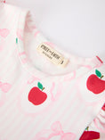 Load image into Gallery viewer, Girls Back To School Apple Bow Pocket Ruffle Top Shorts Set
