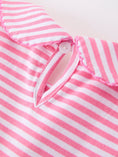 Load image into Gallery viewer, Girls Back To School Bow Pencil Twirl Dress Ruffle Petal Collar Applique
