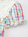 Load image into Gallery viewer, Girls Back To School Dog Plaid Twirl Dress
