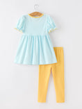 Load image into Gallery viewer, Girls Back To School Pencil Applique Top Leggings Set Pockets
