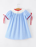 Load image into Gallery viewer, Back To School Apple Pencil Embroidery Dress
