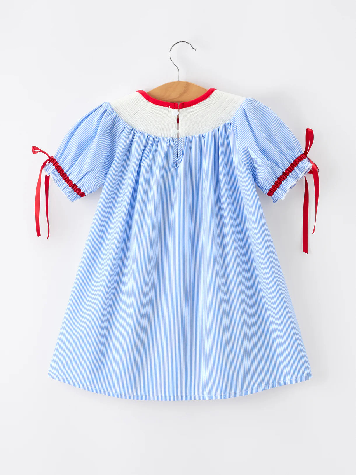 Back To School Apple Pencil Embroidery Dress