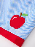 Load image into Gallery viewer, Back To School Apple Pencil Embroidery Boy Top Shorts Set
