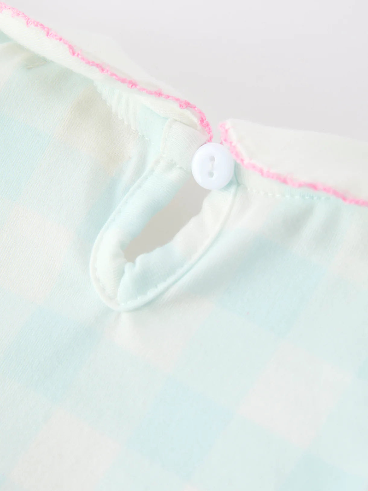 Spring Plaid Bow Girls Romper Smocked Petals Collar Puff Sleeve