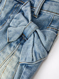 Load image into Gallery viewer, Denim Bow Girls Skirt
