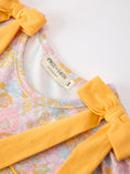 Load image into Gallery viewer, Yellow Bow Smocked Floral Girl Dress
