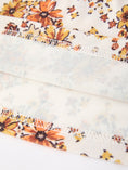 Load image into Gallery viewer, Fall Orange Floral Girl Dress Petals Collar
