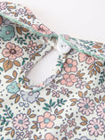 Load image into Gallery viewer, Sage Green Floral Smocked Girl Bloomer Set
