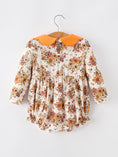 Load image into Gallery viewer, Fall Orange Floral Baby Bubble Petals Collar

