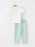 Load image into Gallery viewer, Western Horse Embroidery Boys Set T Shirt Pants Outfit
