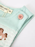 Load image into Gallery viewer, Western Horse Embroidery Boys Jonjon Sleeveless Romper
