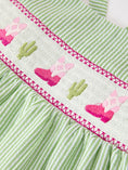 Load image into Gallery viewer, Western Boots Cactus Girls Dress Stripe
