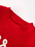 Load image into Gallery viewer, Red Christmas Girls “merry” Knit Baby Romper
