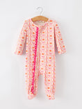 Load image into Gallery viewer, Halloween Thanksgiving Pumpkin Bow Baby Sleeper
