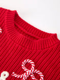 Load image into Gallery viewer, Mom and Me Winter Christmas Red "merry" Pullover Sweater

