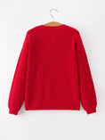 Load image into Gallery viewer, Mom and Me Winter Christmas Red "merry" Pullover Sweater
