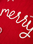 Load image into Gallery viewer, Mom and Me Winter Christmas Red "merry" Pullover Sweater

