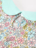 Load image into Gallery viewer, Mint Floral Girl Dress Petals Collar
