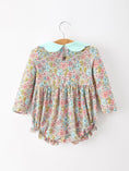 Load image into Gallery viewer, Mint Floral Baby Bubble Petals Collar
