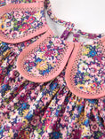 Load image into Gallery viewer, Pink Floral Petals Collar Girl Bloomer Set
