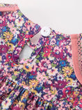 Load image into Gallery viewer, Pink Floral Petals Collar Girl Bloomer Set
