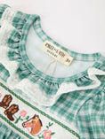 Load image into Gallery viewer, Western Plaid Horse Embroidered Girl Bubble Romper
