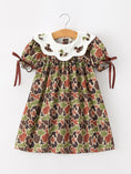 Load image into Gallery viewer, Duck Camo Embroidered Duck Girl Dress Short Sleeves
