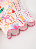 Load image into Gallery viewer, PREORDER Back to School Print Girl Short Set Scallop Hem
