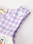 Load image into Gallery viewer, Halloween Ghost Plaid Smocked Baby Boy Romper
