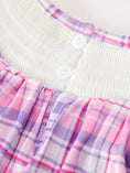 Load image into Gallery viewer, Halloween Plaid Bat Smocked Girls Romper
