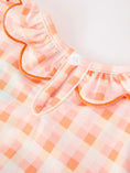 Load image into Gallery viewer, Halloween Pumpkin Plaid Bow Girls Dress

