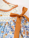 Load image into Gallery viewer, Fall Floral Smocked Girls Dress
