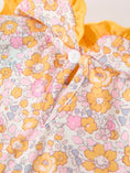 Load image into Gallery viewer, Halloween Pumpkin Floral Baby Bubble Romper
