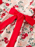 Load image into Gallery viewer, Fall Floral Bow Girls Twirl Dress
