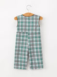 Load image into Gallery viewer, Plaid Moose Smocked Baby Boy JonJon
