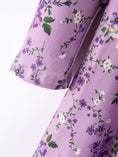 Load image into Gallery viewer, Fall Lavender Floral Print Girls Long Sleeve Twirl Dress
