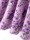 Load image into Gallery viewer, Fall Lavender Floral Print Girls Long Sleeve Twirl Dress
