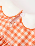 Load image into Gallery viewer, Fall Pumpkin Embroidered Puff Sleeve Girls Dress
