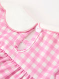 Load image into Gallery viewer, Thanksgiving Halloween Pumpkin Embroidery Pink Plaid Girls Bloomer Set
