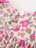 Load image into Gallery viewer, Hot Pink Floral Petals Collar Girl Bloomer Set
