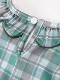 Load image into Gallery viewer, Plaid Moose Smocked Girls Puff Sleeve Dress
